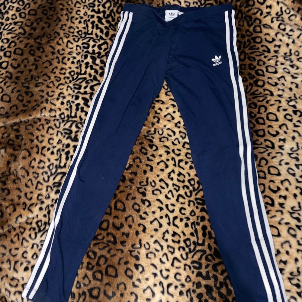 Navy blue Adidas leggings